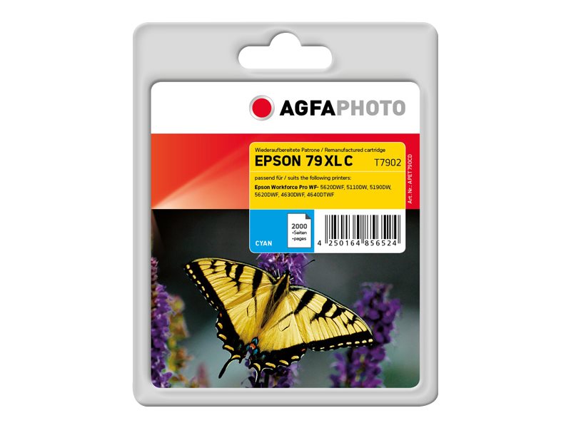 AgfaPhoto APET790CD Cyan kompatible wiederaufbereitete Tintenpatrone