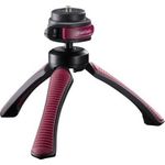 Walimex Mantona kaleido Gaia leichtes Mini Tisch und Handstativ (geeignet für Spiegelreflex, Digitalkameras und Camcorder) sundown red (1021408)