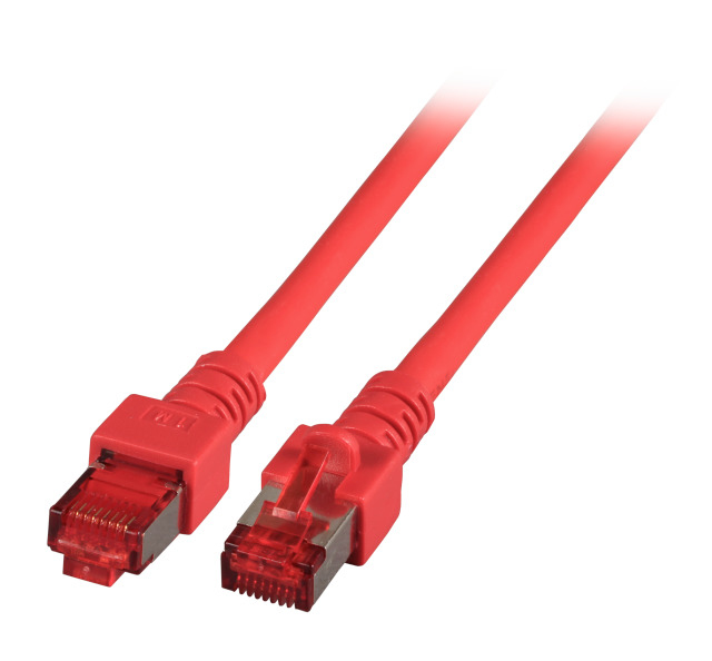 EFB-Elektronik RJ45 Patchkabel Cat.6 S/FTP LSZH 50 m Rot