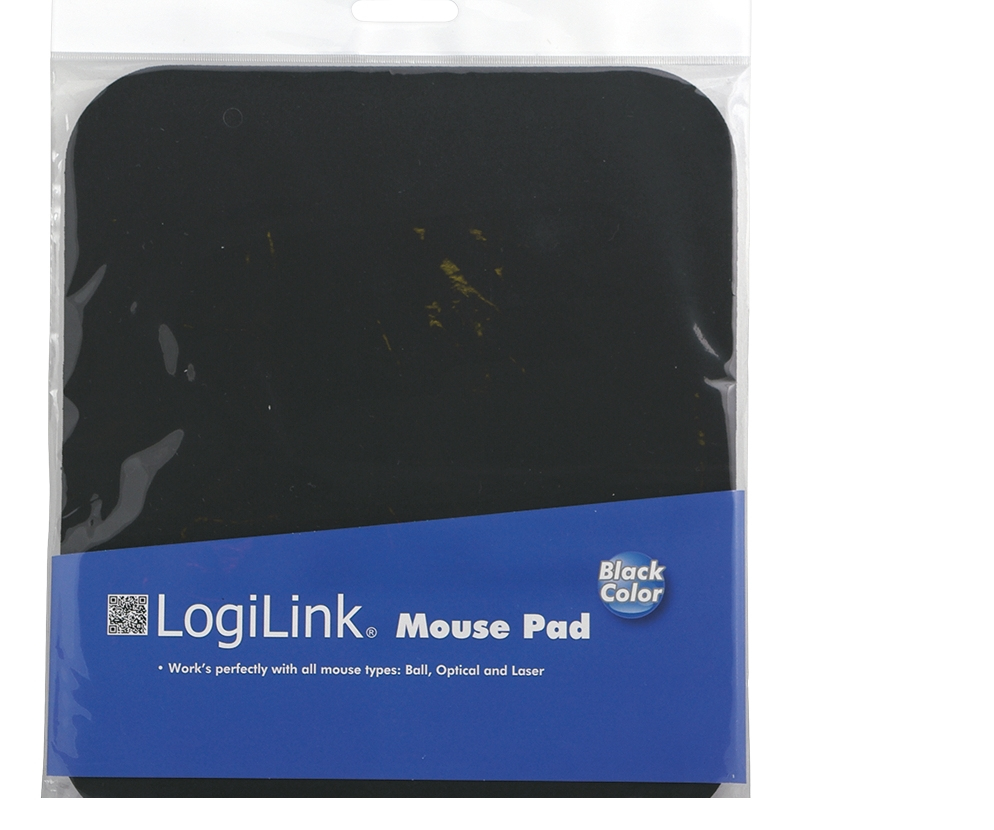 LogiLink Mauspad 220 x 250 x 3 mm Schwarz