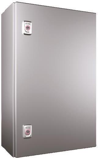 Rittal Kompakt-Schaltschrank AX Edelstahl 1.4301 1türig 380x600x210mm (1008000)