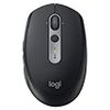 Logitech M590 Silent - Maus - optisch - 7 Tasten - drahtlos - Bluetooth, 2,4 GHz - kabelloser Empfänger (USB) - graphite tonal (910-005197)