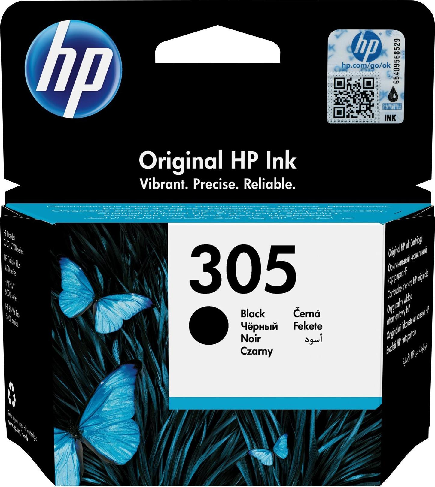 HP 305 Schwarz Original Tintenpatrone
