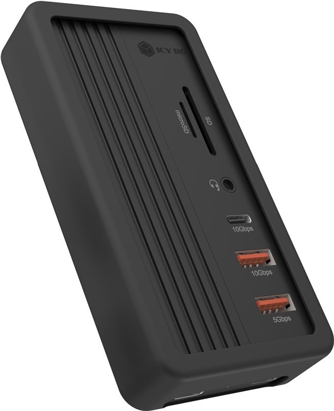 10 in 1 DockingStation mit Slot für M.2 NVME SSD Slot, Host USB 3.2 Gen 2 Type-C+A 10 Gbit/s, Silikone Schutzhülle (611854)