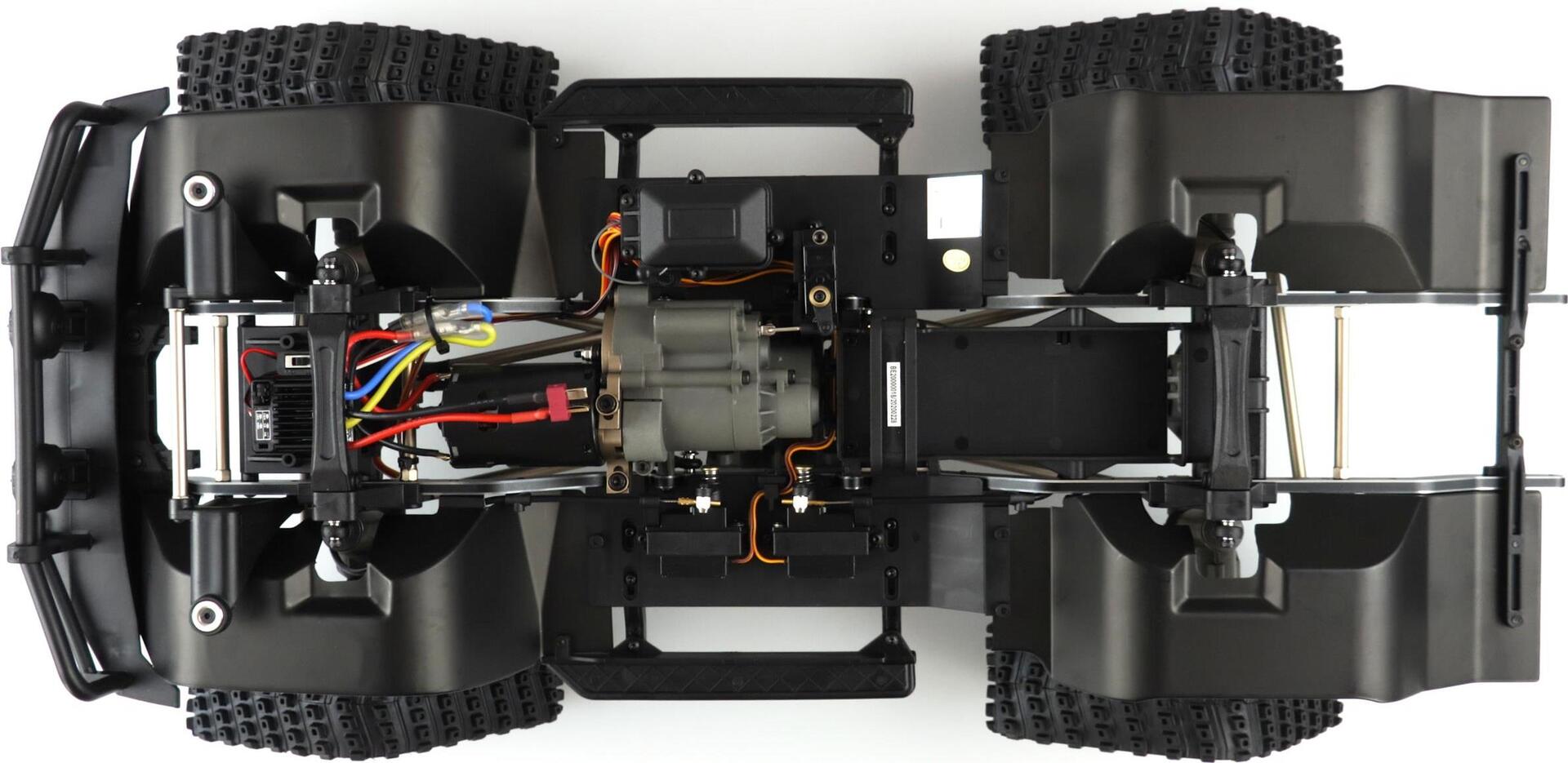 Amewi AMXRock RCX8PT Scale Crawler Pick-Up 1:8, RTR grün Brushed 1:8 RC Modellauto Elektro RtR 2,4 GHz (22473)