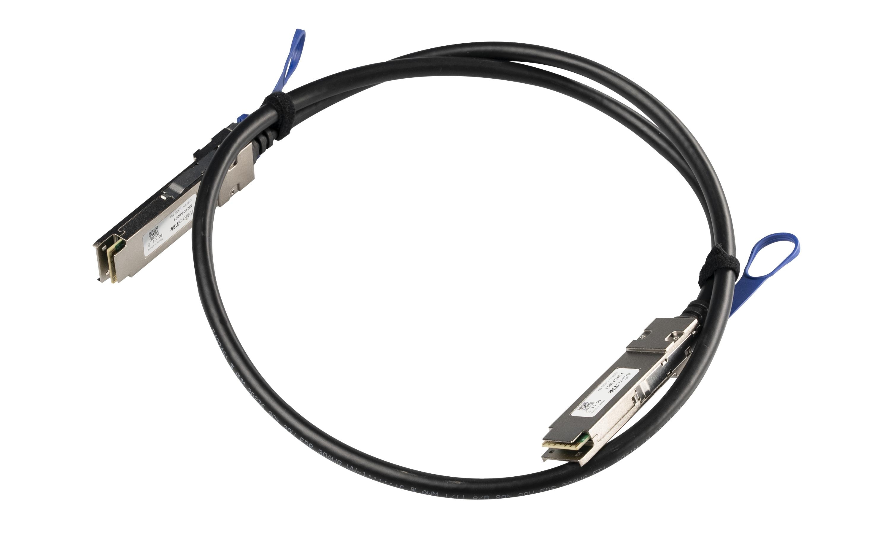 MikroTik XQ+DA0001 InfiniBand Direct Attach Kabel QSFP28 1 m 100 Gbit/s Schwarz