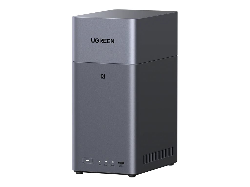 Ugreen DH2300 NAS-Server 4 GB RAM ARM A72+A53 Grau