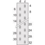 SCHROFF Messerleiste - MH24+7 STIFT 90° LOET HART (69001905)