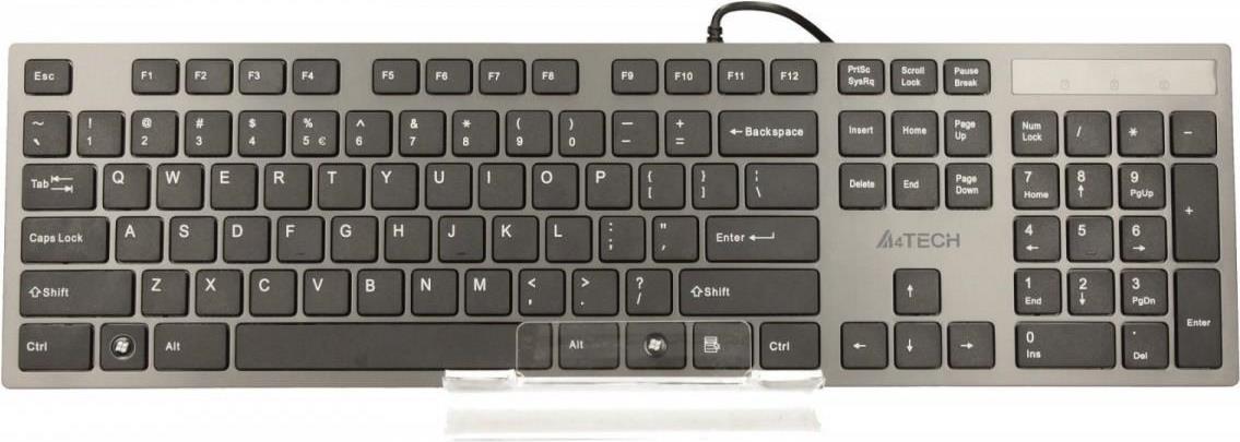 A4Tech KV-300H Tastatur USB QWERTY US Grau/Schwarz
