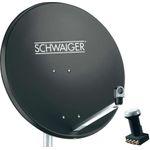 Schwaiger SAT-Anlage ohne Receiver Teilnehmer-Anzahl: 4 (SPI991.1SET)