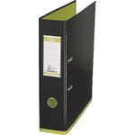 ELBA Ordner myColour, Rückenbreite: 80 mm, schwarz-hellgrün DIN A4, Einband außen (10489 SW/GH)