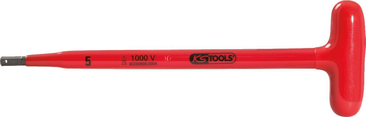 KS TOOLS Isolierter T-Griff-Stiftschlüssel, 6x250mm (117.1742)