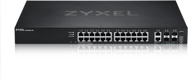 Zyxel XGS2220 Series XGS2220-30 Managed L3 Switch 30 Ports Schwarz