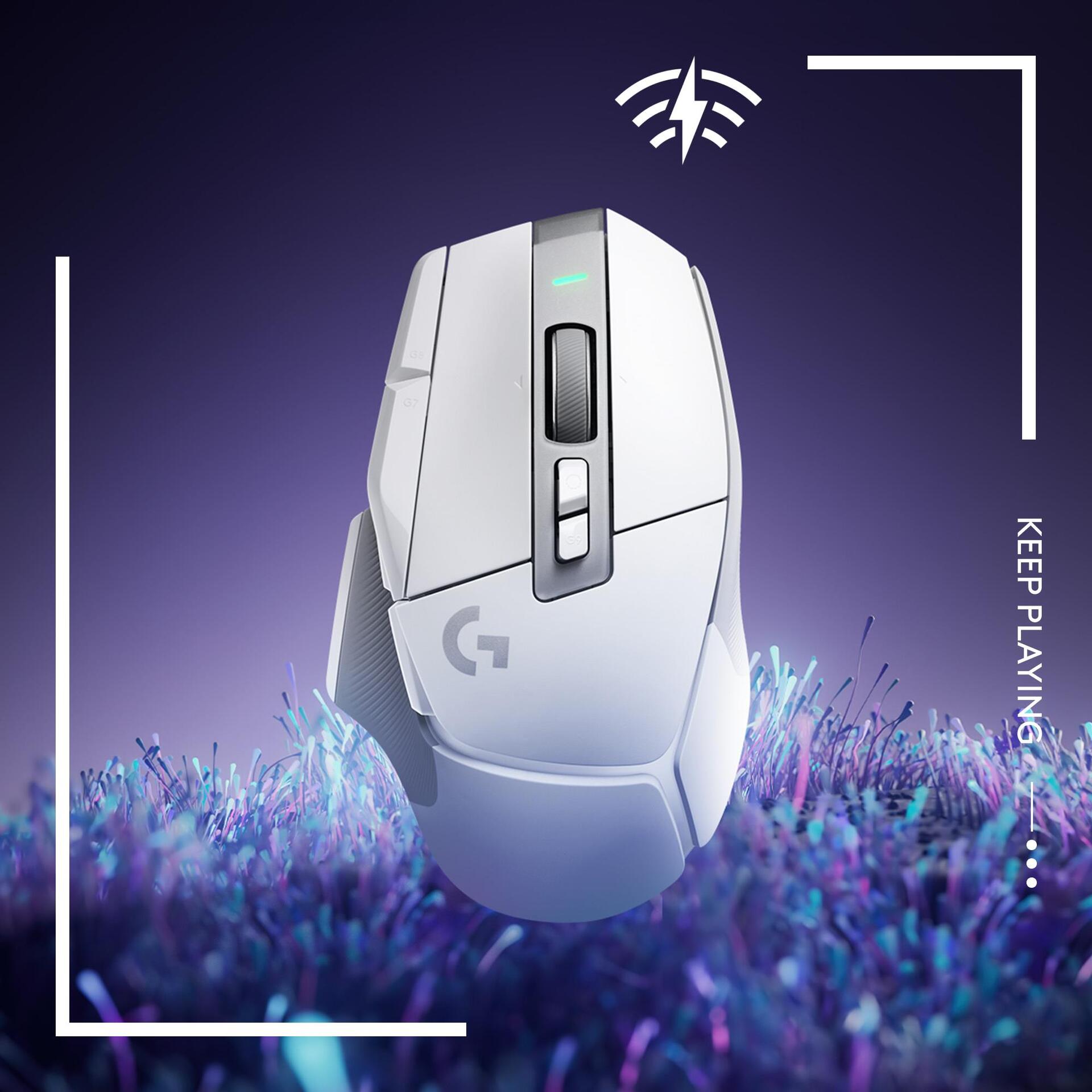 Logitech G G502 X LIGHTSPEED Gaming-Maus Weiß