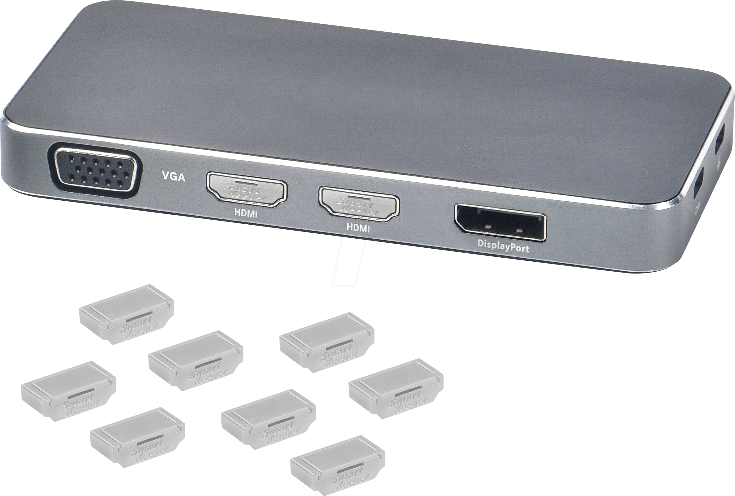 SmartKeeper HDMI Cable Grip 2 Kabelhalter - 2 Straps + 1 Halter Orange HCG01P1