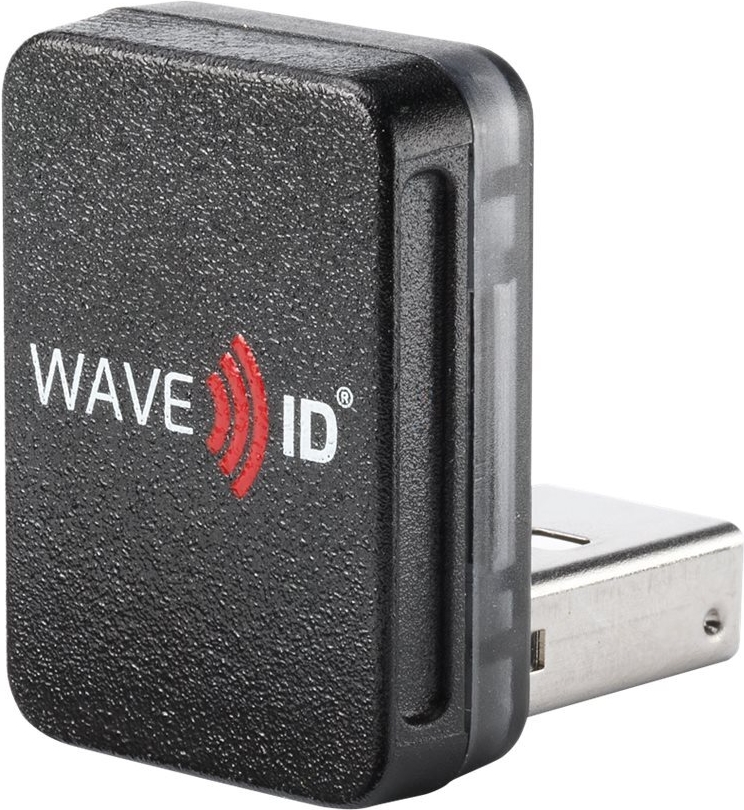 RF IDEAS WAVE ID Nano Keystroke 13.56MHz CSN Black Vertical USB-C Reader (RDR-75U1AKU)