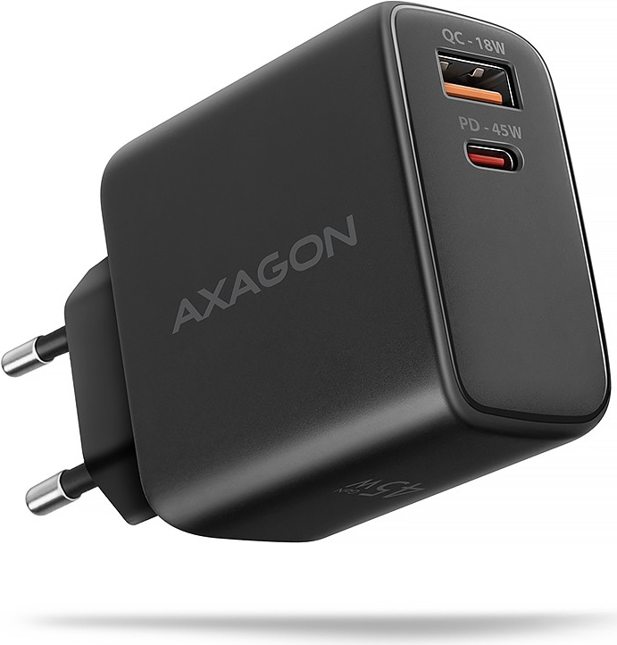 AXAGON ACU-PQ45 QC 3.0, 4.0 / AFC / FCP / PPS / PD, 45W, schwarz (ACU-PQ45)