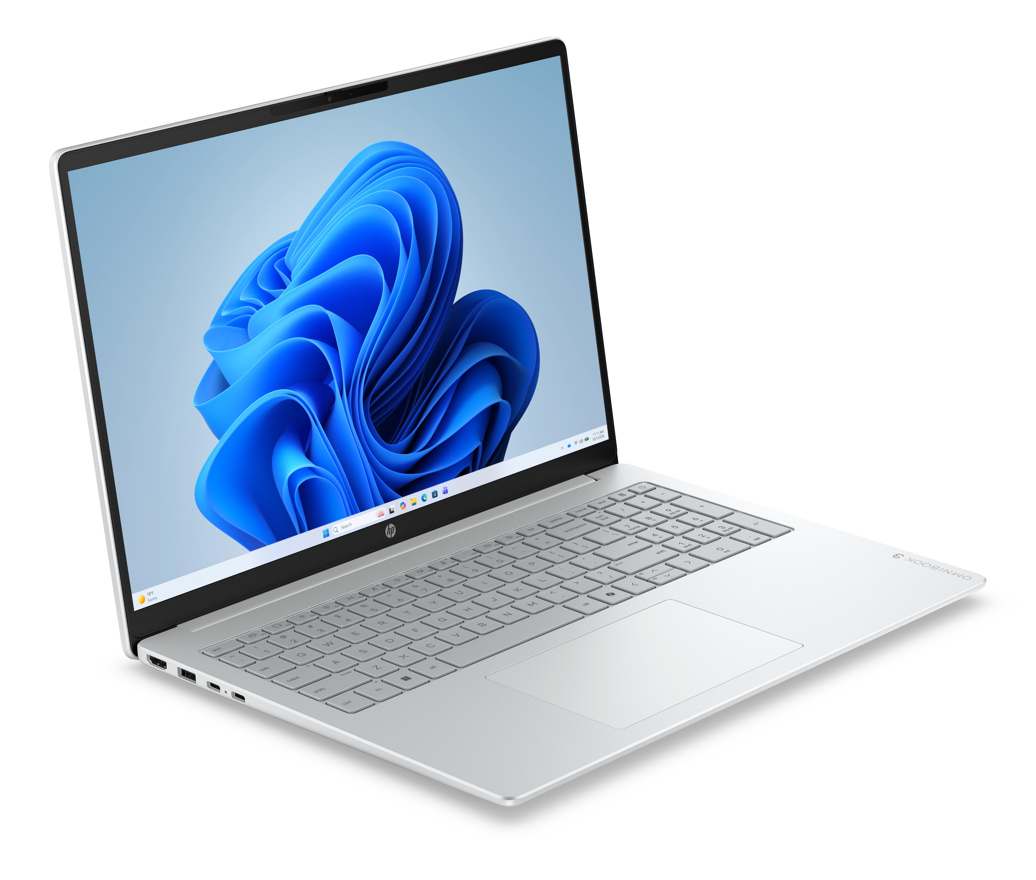 HP OmniBook 3 16-by0655ng 16" Notebook AMD Ryzen 5 16 GB RAM 512 GB SSD Grau, Silber