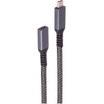 shiverpeaks ®-BASIC-S--USB-C Verlängerungskabel, 3.2, PD, Textil, 0,5m (BS14-74003)