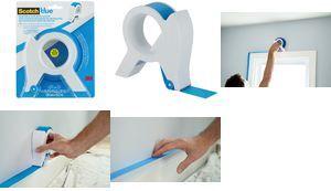 ScotchBlue Abdeckbandapplikator + 1 Rolle Abdeckband 2090 vereinfacht das Abkleben, ergonomischer, runder Griff, - 1 Stück (TA3-SB-ESF2090)