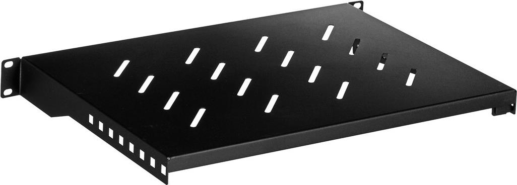Lanberg AK-1004-B 19" Fachboden 1U 483x300 mm bis 25 kg Schwarz