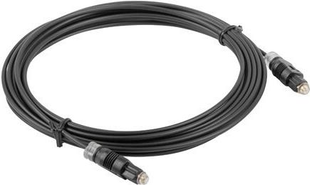 Lanberg CA-TOSL-10CC-0010-BK Glasfaserkabel 1 m TOSLINK Schwarz (CA-TOSL-10CC-0010-BK)