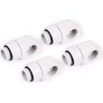 Alphacool Eiszapfen L-Verbinder drehbar G1/4 AG auf IG - 4 Stück weiß (17619)