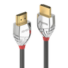 Lindy Cromo Line Standard - HDMI mit Ethernetkabel - HDMI (M) bis HDMI (M) - 10,0m - Dreifachisolierung - grauer Knickschutz - 4K Unterstützung (37876)