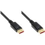 Anschlusskabel DisplayPort 1.4, 8K / UHD-2 @60Hz, vergoldete Kontakte, CU, schwarz, 3m, Good Connections® (4814-030S)