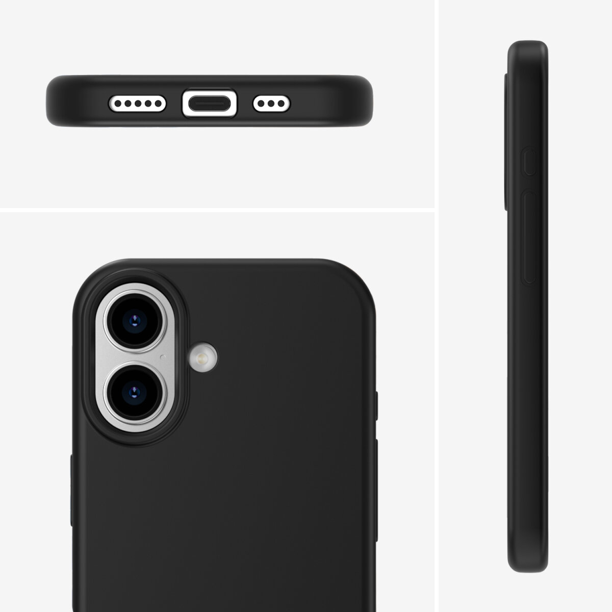 4smarts Cupertino Silikon Case für Apple iPhone 17 6,3" Schwarz