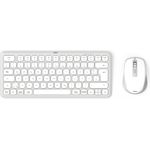 Hama Multi-Device-Tastatur-Maus-Set WKM-500 kabellos klein Weiss QWERTZ (00173062)