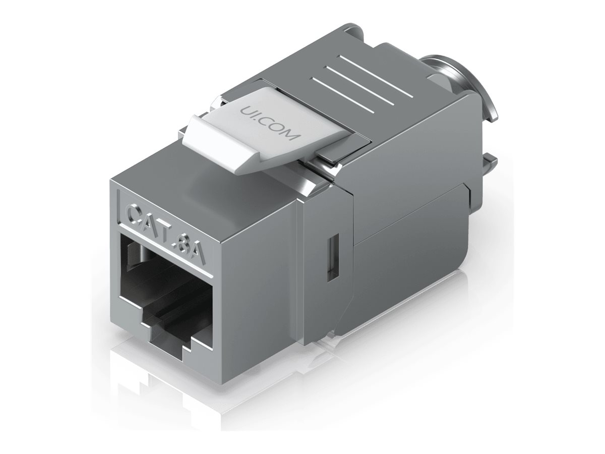 Ubiquiti UACC-Keystone-Jack-C6A CAT 6a Netzwerkanschluss Silber