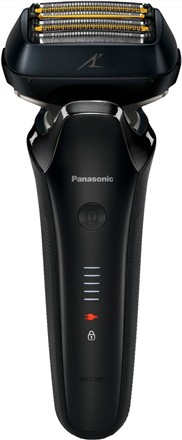 Panasonic ES-LS6A Series 900+ Premium Nass- / Trocken Rasierer, schwarz 6-fach-Scherkopf mit Linearmotor (ES-LS6A)