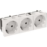OBO STD-D3S RW3 Steckdose 33° 3-fach Schutzkontakt 6120123 1 (6120123)