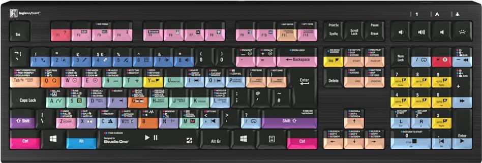 Logickeyboard LKB-PSO3-A2PC-UK Tastatur USB QWERTY Englisch Schwarz (LKB-PSO3-A2PC-UK)