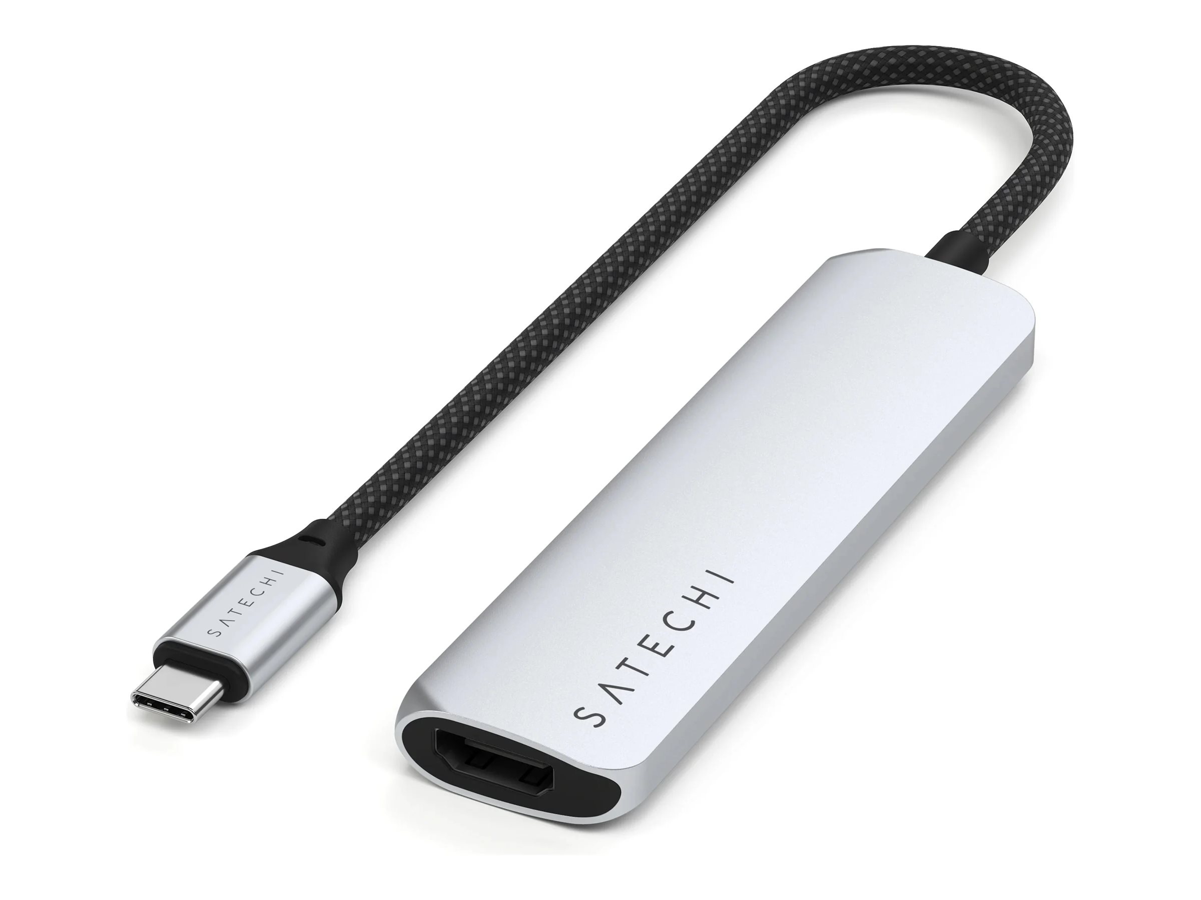 Satechi 4-in-1 Dockingstation USB-C HDMI 100W Power Delivery Silber