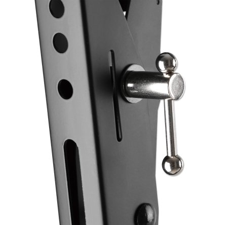 Manhattan Flache TV-Wandhalterung Neigbar für 43"-100" bis 70 kg VESA 200x200-800x400 mm Schwarz
