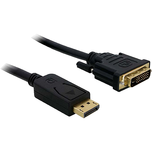 Delock 82590 DisplayPort 1.1 auf DVI-D Kabel 1 m Schwarz