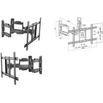 Logilink Full Motion Corner TV Wall Mount (BP0047)
