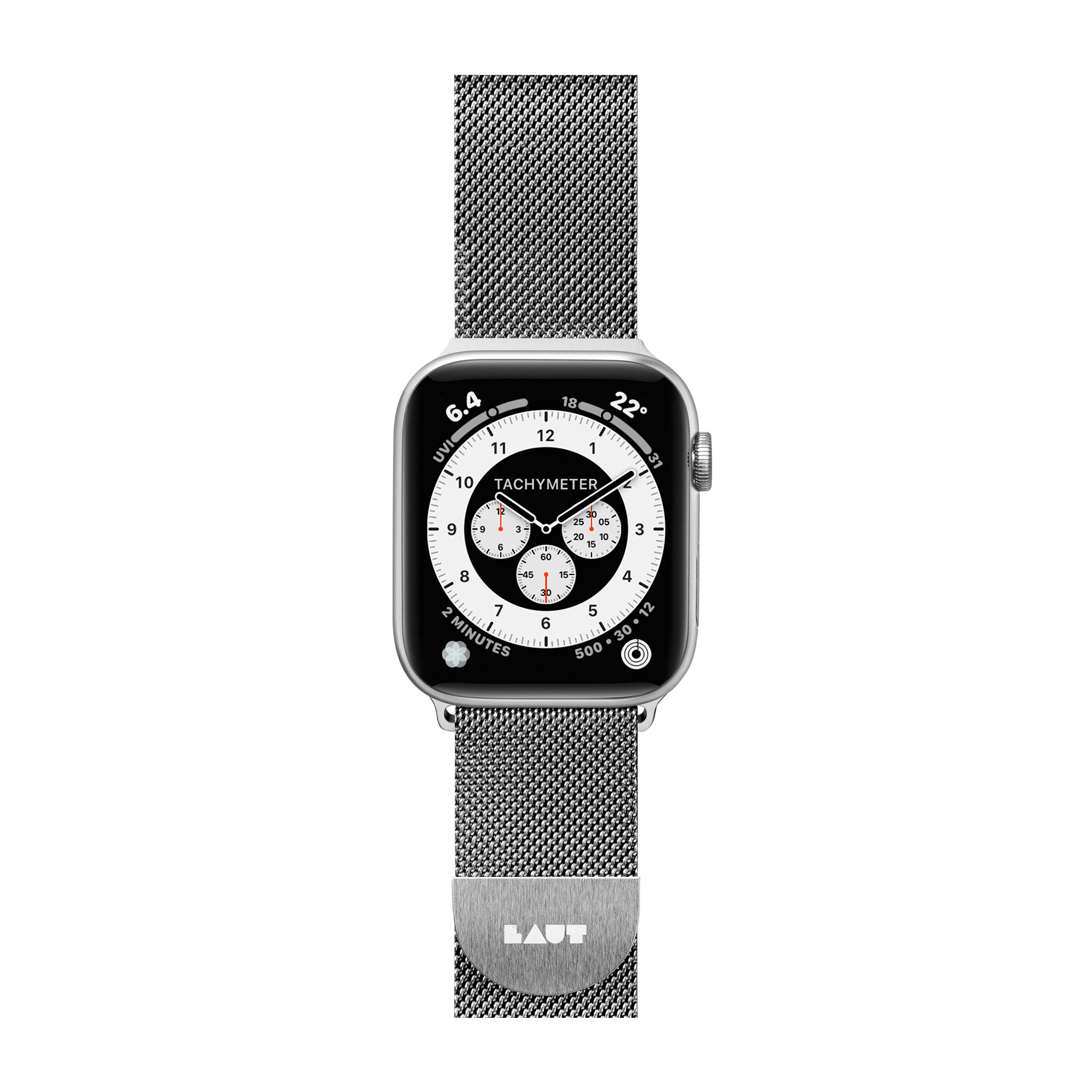 Laut Steel Loop Apple Watch Armband 38/40/41 mm Edelstahl Silber