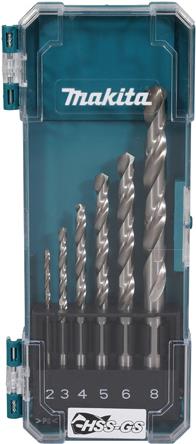 makita D-78346 HSS-GS Metallbohrer-Set, 6-teilig (D-78346)