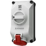 MENNEKES 5601506G Wandsteckdose DUO 16A5P6h 400V IP44 (5601506G)