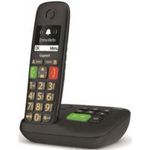 Gigaset E290A - Schnurlostelefon - Anrufbeantworter mit Rufnummernanzeige - ECO DECT\GAP - Schwarz (S30852-H2921-B101)