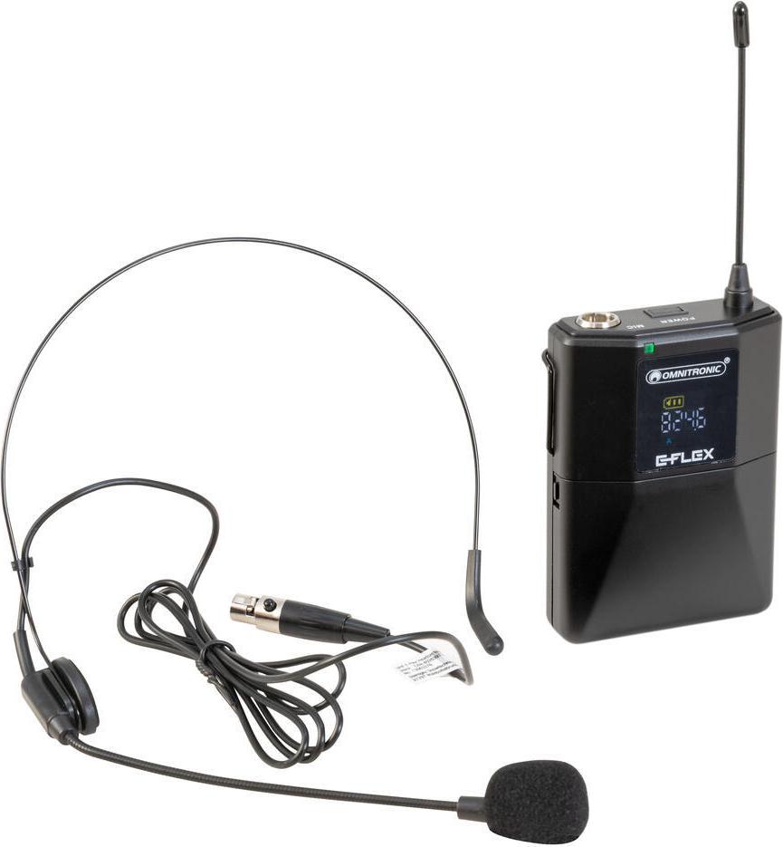 OMNITRONIC UHF E-FLEX Taschensender 823-832/863-865 MHz (13063374)