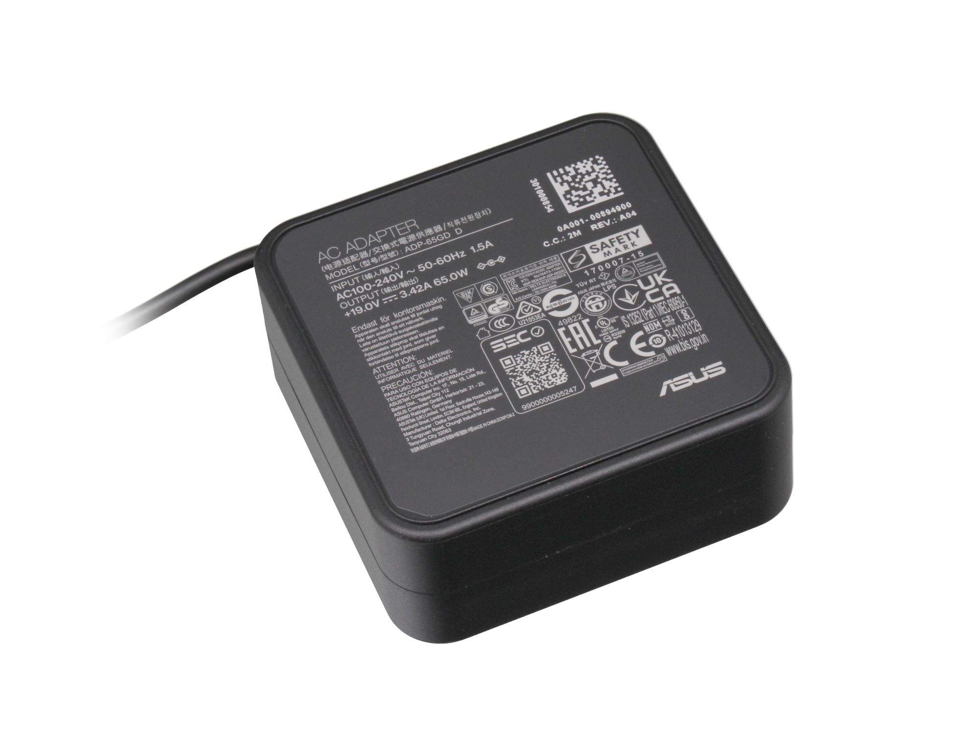 Asus Netzteil 0A001-00048900 65W 19V Schwarz