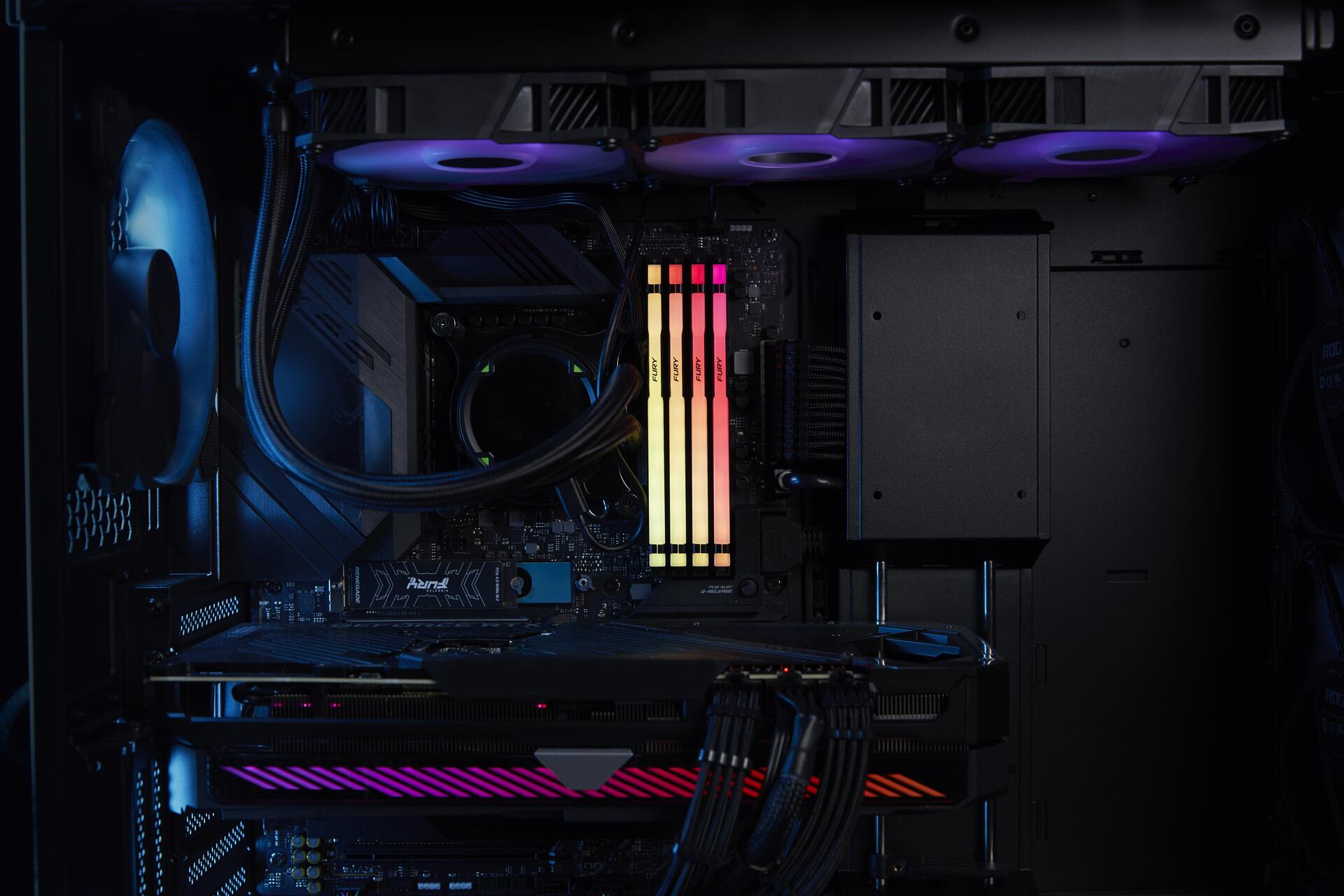 Kingston FURY Beast RGB 32 GB DDR5-6000 CL30 DIMM Schwarz