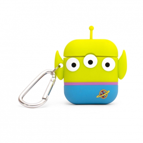 ThumbsUp! PowerSquad AirPods Case Alien 3D-Silikon Blau, Weiß, Gelb