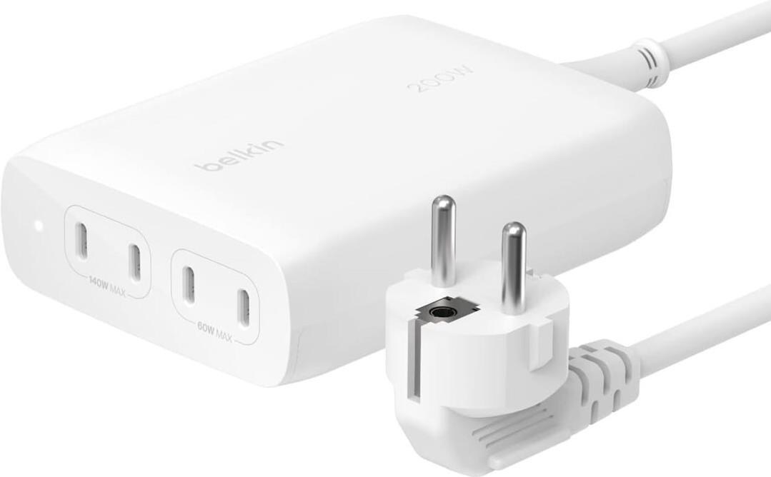 Belkin WCH015VFWH Ladegerät für Mobilgeräte Weiß Indoor (WCH015VFWH)