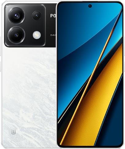 Xiaomi Poco X6 16,9 cm (6.67") Dual-SIM 5G USB Typ-C 8 GB 256 GB 5100 mAh Weiß (53144)