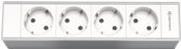 Kindermann Module holder 4-fold, 4 x mains, x empty (7449000204)
